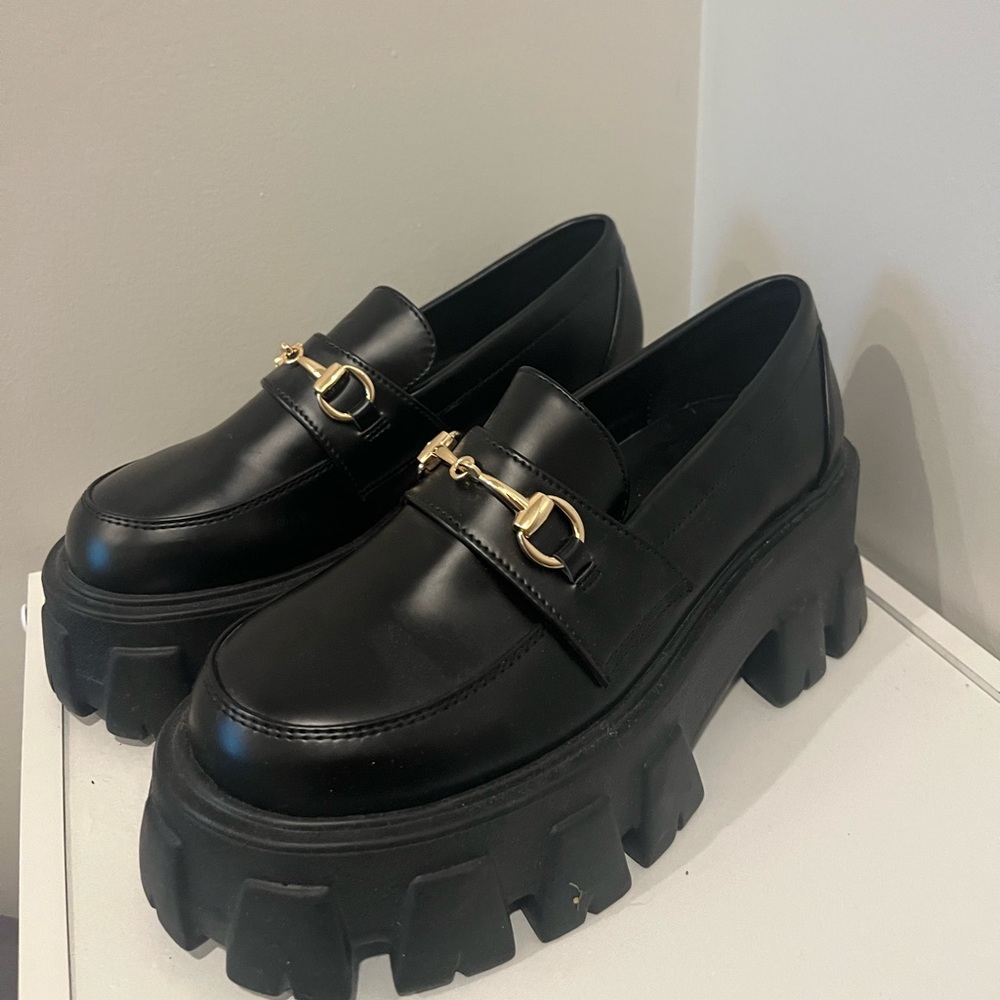 PRINCESS POLLY BLACK SHOES SOZE 5